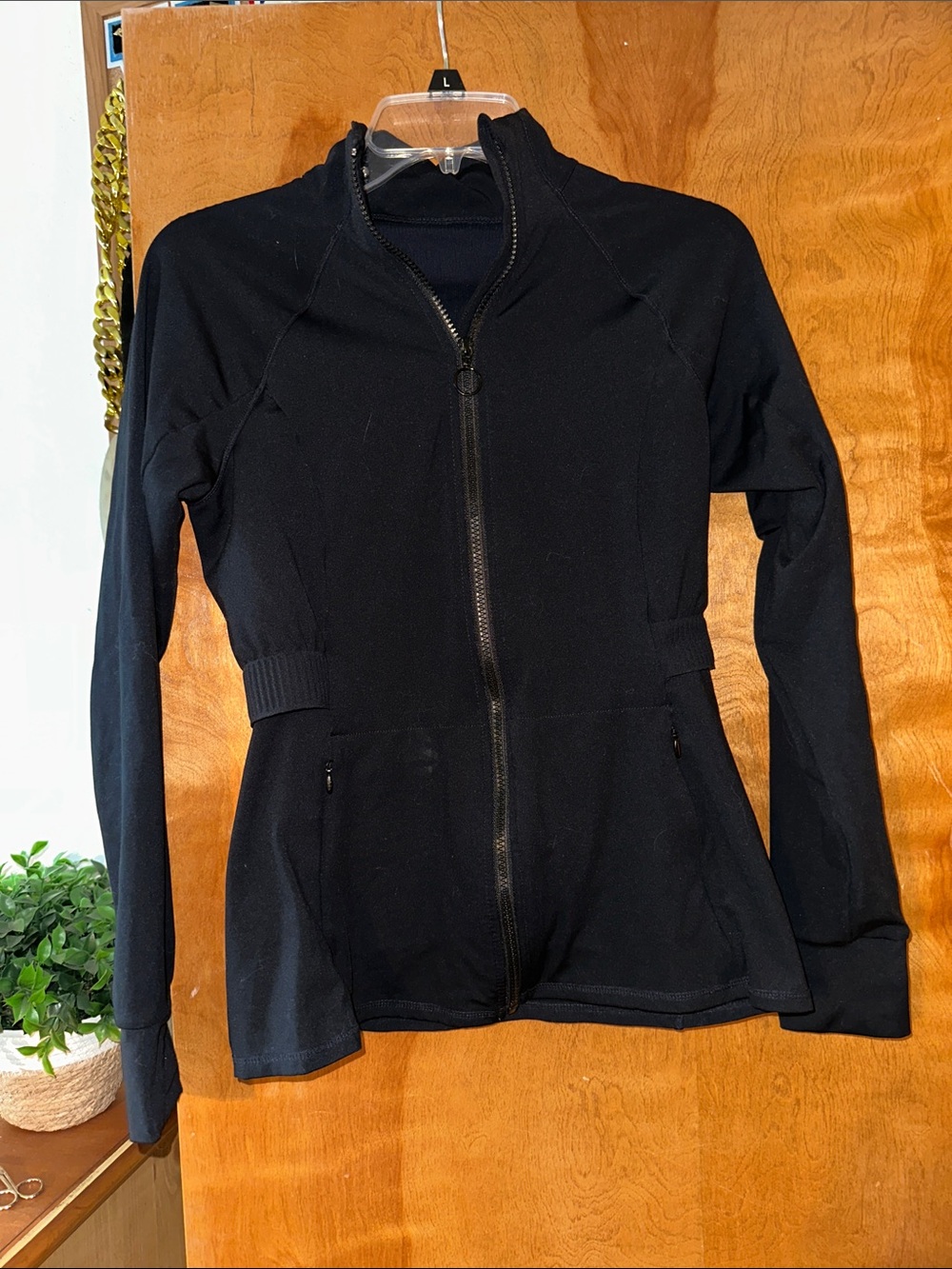 Fabletics Black Zip-Front Jacket
